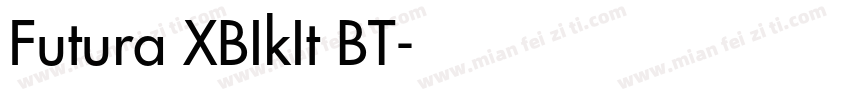 Futura XBIkIt BT字体转换